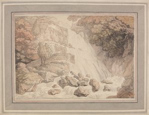 Una cascada alta